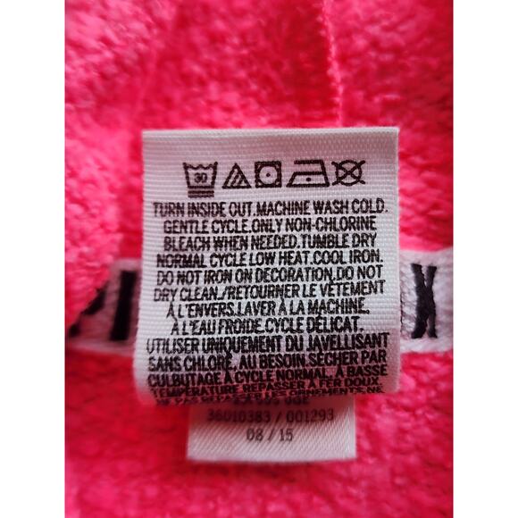 JACKET/HOODIE-VICTORIA'S SECRET-PINK-Bright Pink-Hood-Long Sleeves-Zipper-SM-P - Picture 5 of 12